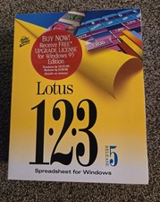 Lotus 123 Release 5 Vintage 3.5” Diskettes Spreadsheet For Windows picture