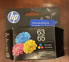 Genuine HP 63/65 Tri-Color Standard Yield Ink Cartridge B7RT2AN Date 12/27 NEW picture