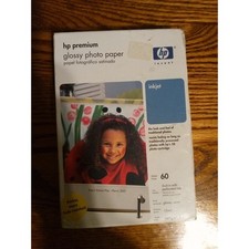 New Sealed HP Premium GLOSSY 4X6 Ink Jet Picture Photo Paper 10 mil 60 Sheets picture