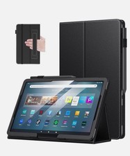 MoKo Kindle Fire Max 11 11in Case Black PU Leather Folio Stand picture