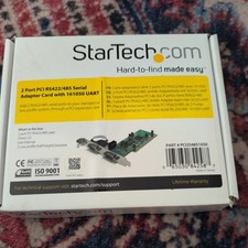StarTech.Com 2 Port PCI RS422/485 Serial Adapter Card w/161050 UART PCI2S4851050 picture