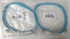 Pack of 2: 2M LC / LC Aqua 10GB 50/125 Fiber Cables picture