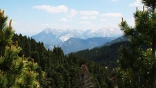 Landscape mountains forest nature Custom Gaming Mat Desk picture
