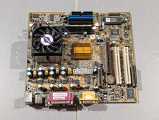 ECS K7SEM Desktop Motherboard and AMD Athlon 1200mhz CPU picture