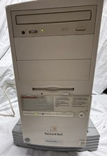 VTG Packard Bell Multimedia L199 Pentium Desktop PC Powers On CD ROM Works As Is picture