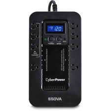 CyberPower EC650LCD-R 650VA/390W 8 Outlets ECO LCD UPS - Certified Refurbished picture