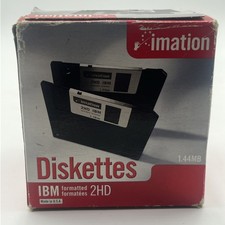 Imation 3.5in 2HD 1.44MB IBM Formatted Diskettes 25 Pack New Sealed USA picture
