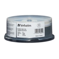 Verbatim M DISC BD-R DL 50GB 8X with Branded Surface Blank 50 GB 8X, White picture