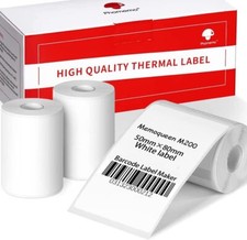 3Rolls 50*80mm Self-Adhesive Thermal Printer Label Paper for Phomemo M200/M220 picture