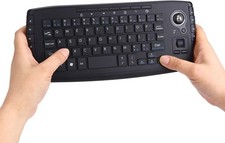 Trackball Mouse Keyboard, 2.4GHz Wireless Trackball Mouse Keyboartd Combo, Pl... picture