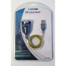 Cables To Go USB to Serial Adapter DB9 RS232 Converter Model 26886 Plug and Play picture