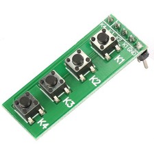 Universal 4 Key Push Button Switch Module Keyboard Board for for DIY KIT Univ... picture