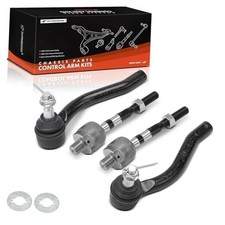  Set of 4, Front Inner Outer Tie Rod End Kit, Compatible with Infiniti G35  picture