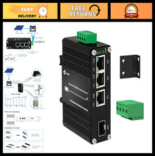 4-Port Gigabit Industrial PoE Switch, Solar Powered, 100/1000M SFP, Din Rail/Wal picture