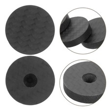 4 PCS Carbon Fiber Speaker Feet Turntable Isolation Base Anti Vibration Pads picture