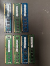 Lot of 7 x 8GB PC3L-12800U (DDR3-1600) UDIMM RAM Memory Modules picture