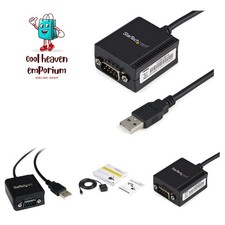 StarTech 6ft 1-Port FTDI USB to Serial RS232 Adapter, TAA ICUSB2321F picture