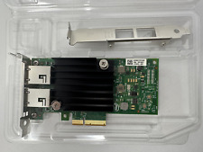 DELL Intel X550-T2 2port 10Gb Ethernet PCIe Network Adapter 04V7G2 both brackets picture