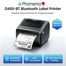 4x6 Bluetooth Thermal Label Printer+30 Address Shipping Label for USPS FedEx UPS picture