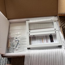 Nice Multi-Functional White Monitor Stand - for Home Office Comfort.  New picture