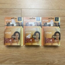 TDK Mini DVD-R Pack Of 5 x 3 Bundle Recordable New picture
