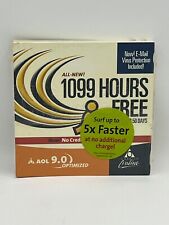 1099 Hours Free For 50 days AOL 9.0 Optimized CD-Rom Vintage New & Sealed picture