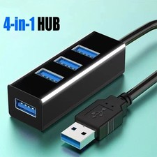USB 2.0 4 Port Hub Splitter High Speed Multi Expander Adapter for PC Device picture