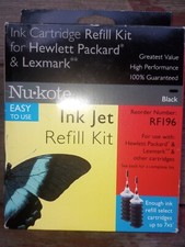 NU KOTE INK JET REFILL KIT RF196 HEWLETT PACKARD LEXMARK BLACK New picture