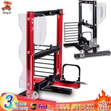 Red DIY ITX ATX MATX PC Frame Test Bench Open Air Case Water Cooling Fan Chassic picture