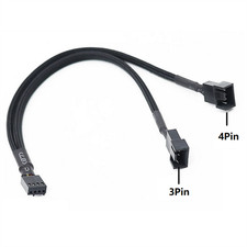 27cm 4 Pin 1 to 2 Way PWM Case PC Fan Splitter Cable Hub Power Adapter picture