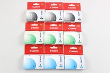 Lot of 9 Canon Genuine CLI-8 BK C G Black Green Cyan Ink Cartridges New picture