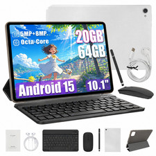 AEEZO 10 Inch Tablet Android 15 8‑Core 20GB RAM 64GB ROM IPS LCD TouchScreen New picture