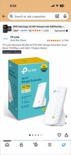 TP-Link RE220 AC750 WiFi Range Extender Dual Band Ethernet OneMesh picture