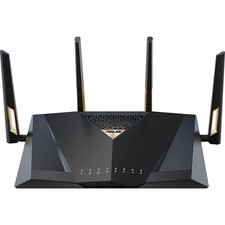 ASUS Dual-Band WiFi 7 AiMesh Extendable Performance Router in Black - RT-BE88U picture