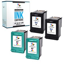 2 PK Replacement Ink Cartridges for HP 94 97 Black Tri-Color Cartridge Combo picture