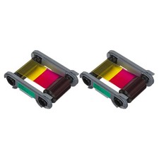 2 Pack - Evolis Primacy 2 R6F203A100 Color Ribbon - YMCKO-K - 250 Prints picture