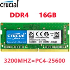 CRUCIAL DDR4 16GB 3200 PC4-25600 Laptop 260-Pin SODIMM Notebook Memory RAM 1X16 picture