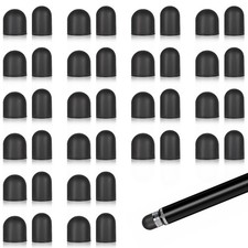 LXUEJIE 40 Pcs Rubber Tips for Stylus Pens, Universal Replacement Black picture