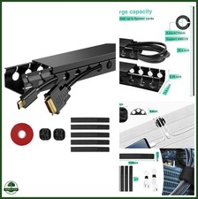 ENONCI Cable Raceway 31in Wire Covers Under Desk Cable Management 2-Pack picture