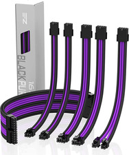 PSU Cable Extension Kit Sleeved Cable Custom Power Supply Sleeved Extension 16 A picture