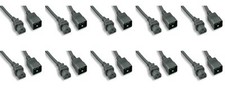 Heavy Duty 12 Awg C20 C21 Universal Jumper Power Cord Black 15FT 5M 10 Pack NEMA picture
