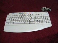 IBM KB-9930 Vintage White PS/2 Multimedia PC Keyboard Internet/Media Controls picture