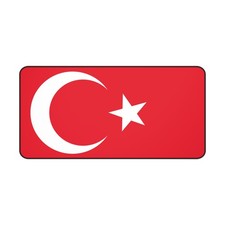 Turkish Crescent and Star Desk Mat | Turkey Flag Mouse Pad picture