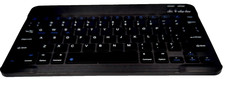 Keyboard Portable Slim wireless  Universal 4 Tablet/Phone Lightweight 10”Black picture