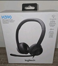 Logitech H390 Over-Head Comfort USB Headphones Noise-Canceling Microphone picture