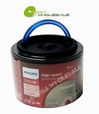 600 PHILIPS Blank 16X DVD+R Plus R Logo Branded 4.7GB Disc Spindle with Handle picture