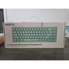 NEW NORTH Compact Mechanical Keyboard 65% Wired Rainbow Lit Keyboard Mint Green picture