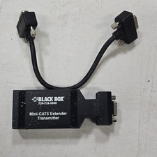 Black Box AC504A Mini CAT5 KVM Extender VGA RJ45 1:1 Switch Box Black picture