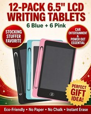 LCD Writing Tablet LOT   12 Pack 6.5 Inch Doodle Board Drawing Pad Erasable picture