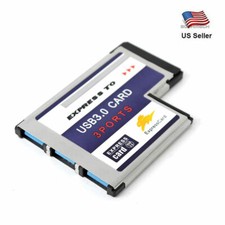 USB 3.0 54mm 3 Port Express Card Adapter Expresscard for Laptop picture